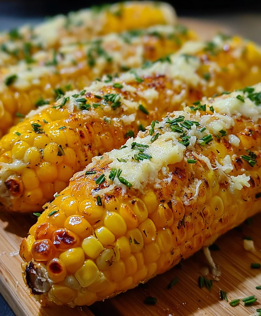 Cheesy Garlic Butter Corn on the Cob Recipe