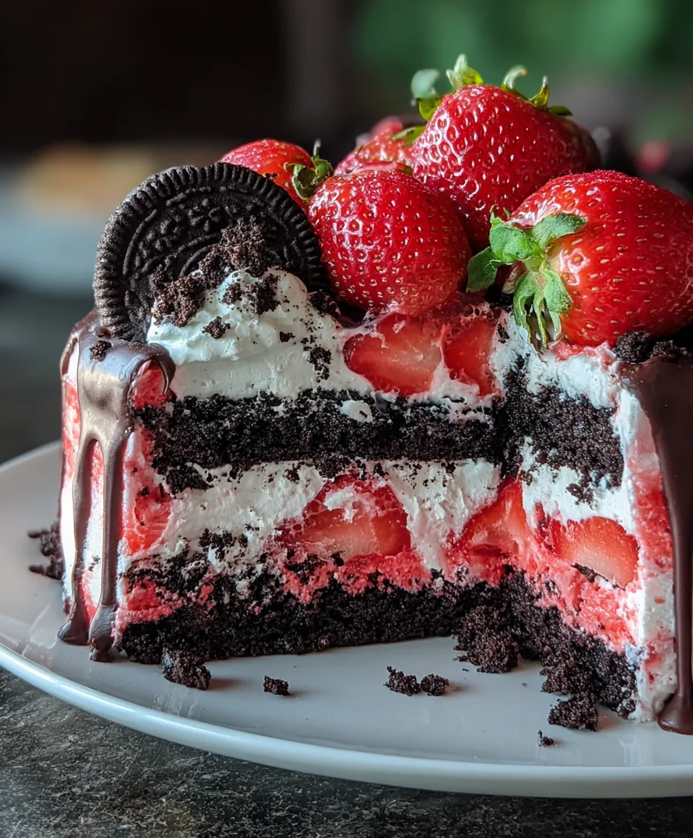 Strawberry Oreo Cake Recipe - Delicious & Easy Bake
