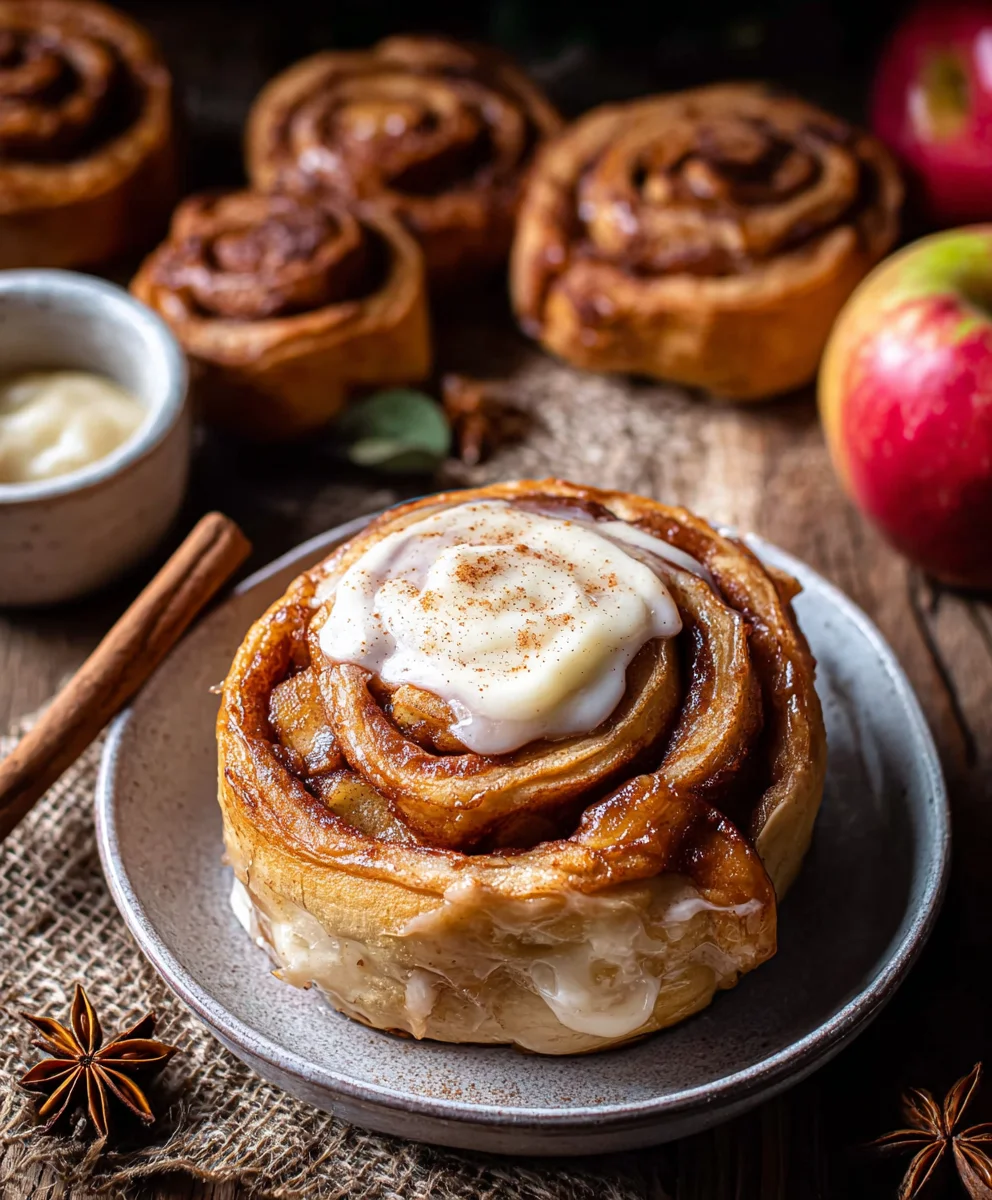 Easy Apple Cinnamon Rolls - Warm Spiced Dessert