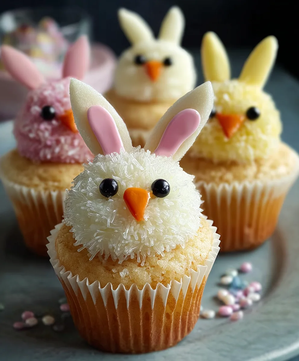 Easter Bunny Chick Cupcakes- Cute & Easy Recipe