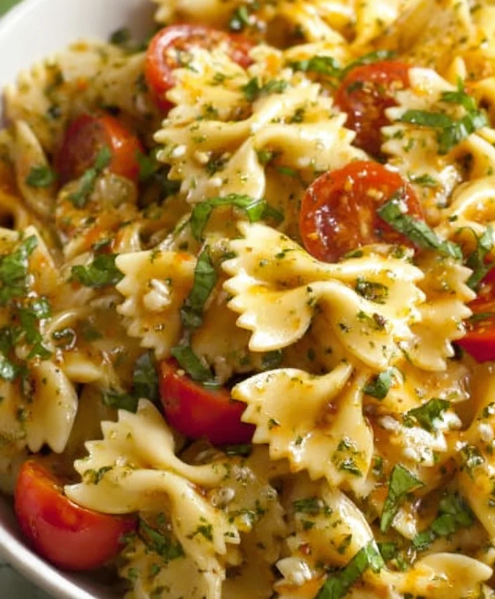 Easy Bow Tie Pasta Salad Recipe-Fresh & Flavorful