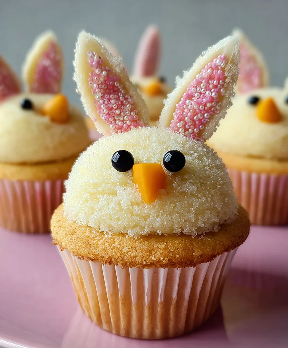 Easter Bunny Chick Cupcakes- Cute & Easy Recipe