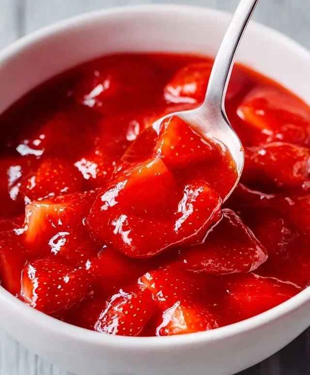 Fresh Strawberry Sauce (Strawberry Topping)