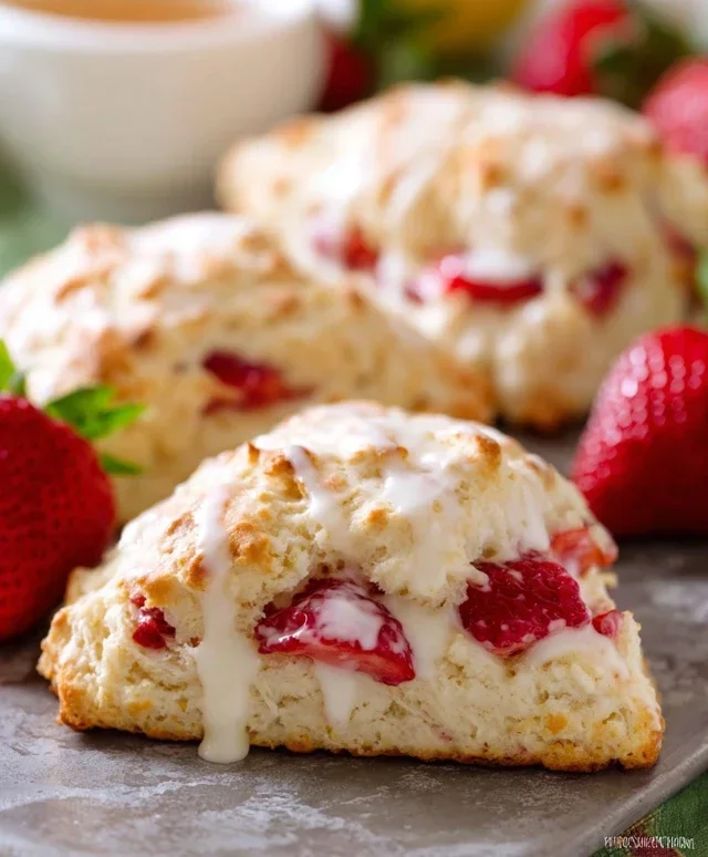 Strawberry Scones