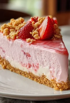 Pink Strawberry Crunch Cheesecake