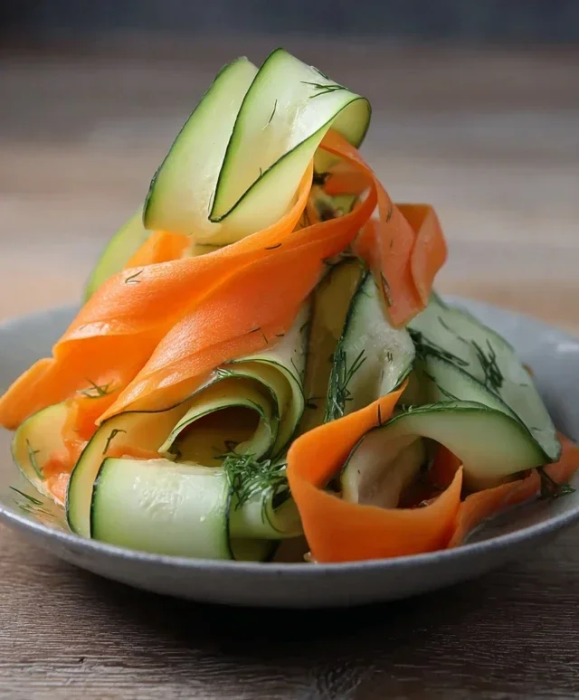 Carrot and Cucumber Ribbon Salad