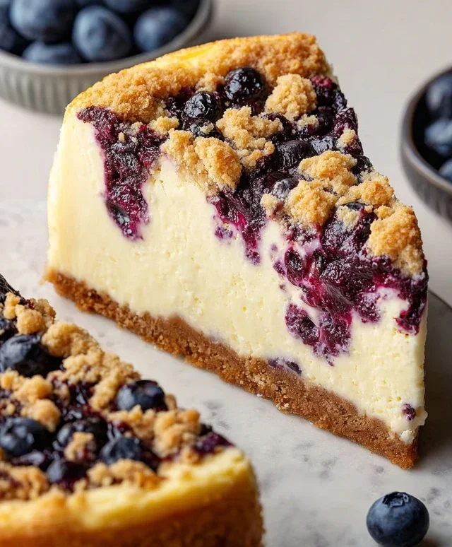Blueberry Crum extract extractble Cheesecake