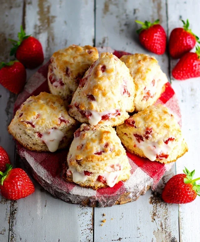 Strawberry Scones