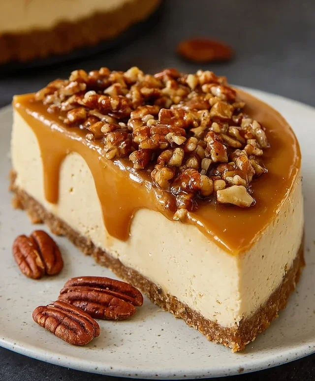 Pecan Caramel Cheesecake