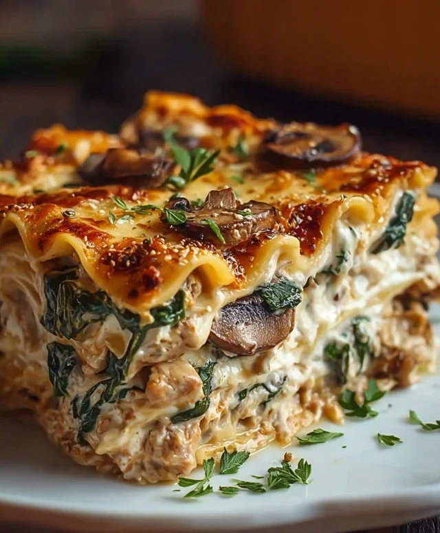 Mushroom And Spinach Lasagna Recipe
