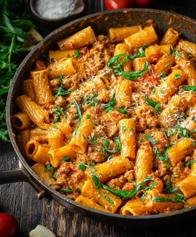Creamy Sausage Rigatoni (One-Pan, 30-Minute Meal)
