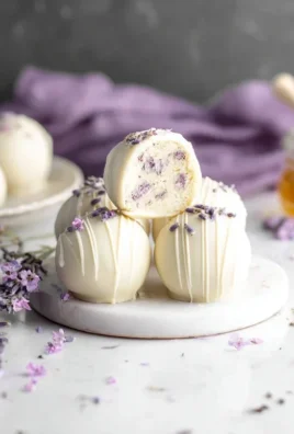 Honey Lavender White Chocolate Truffles