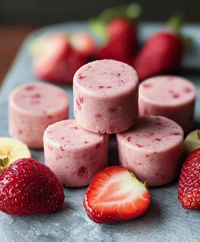 Strawberry and Banana Smoothie Bites for Dogs