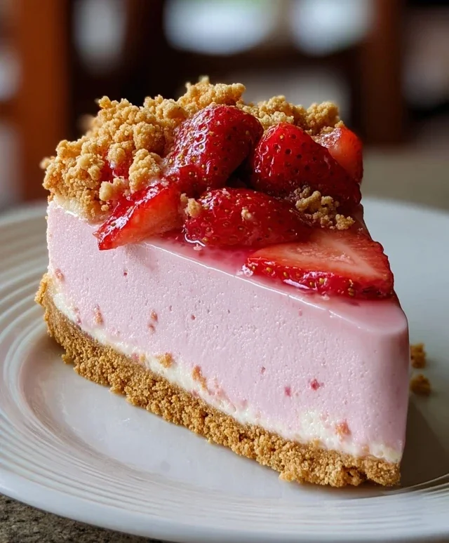 Strawberry Crunch Pink Cheesecake