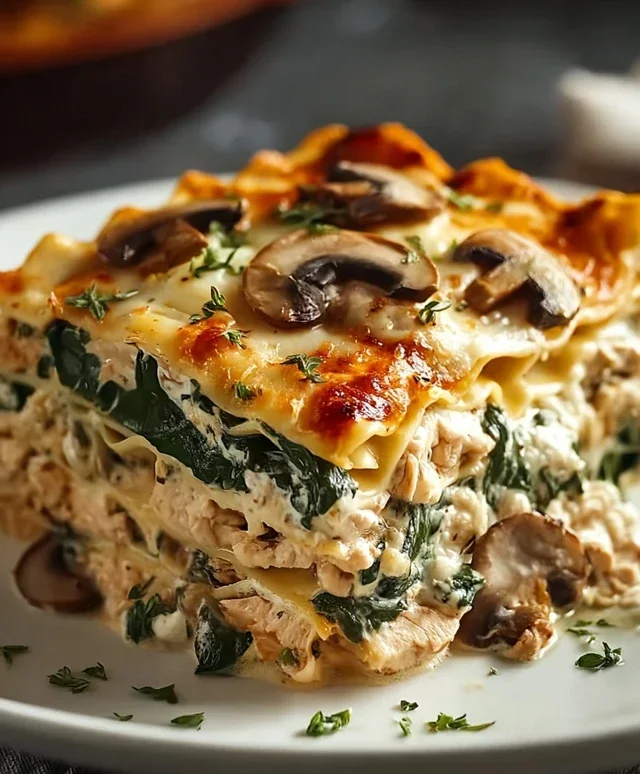 Mushroom And Spinach Lasagna Recipe