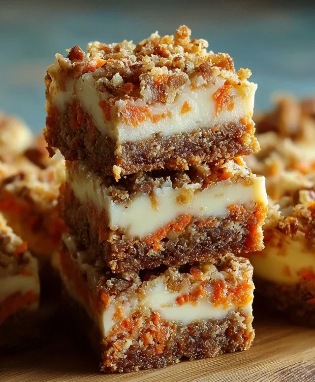 Irresistibly Indulgent Carrot Cake Cream Cheese Bars