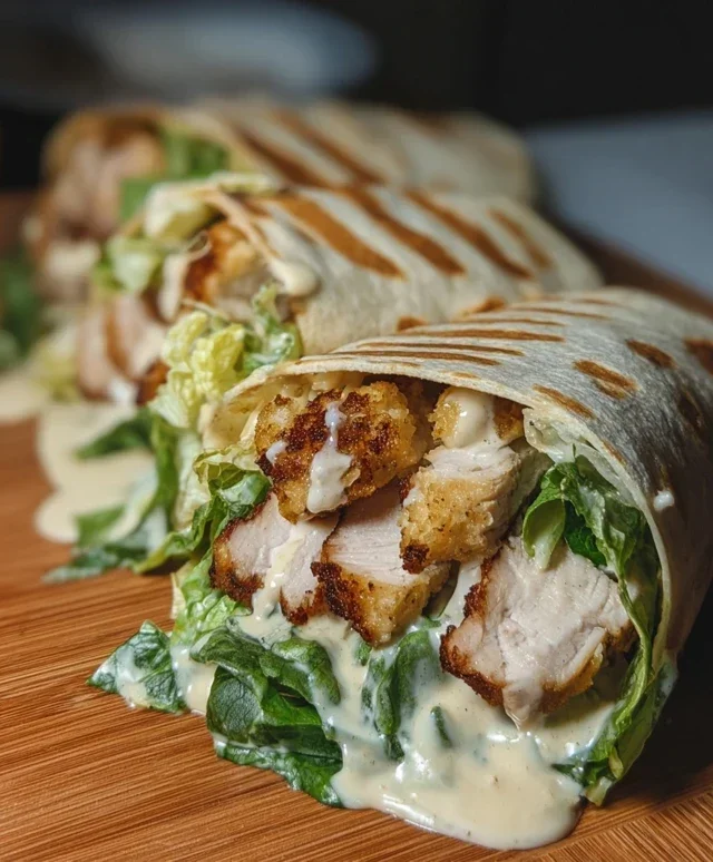 Chicken Caesar Wraps