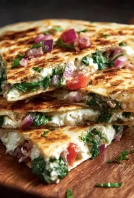 Spinach and Feta Quesadillas