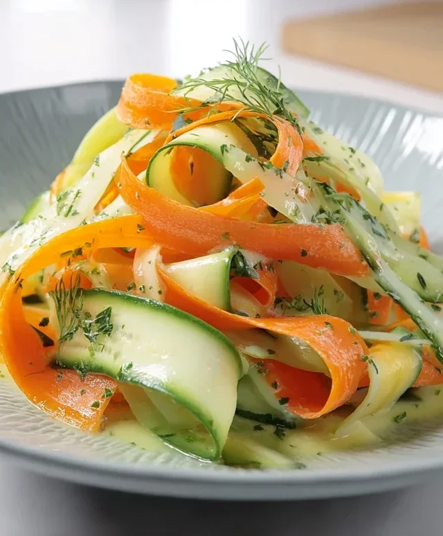 Carrot and Cucumber Ribbon Salad