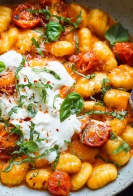30 Minute Creamy Tomato Gnocchi with Burrata