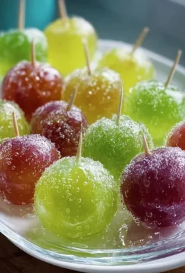 Frozen Candy Grapes with Jell-O