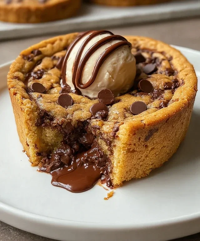 Deep Dish Nutella Cookie Pie