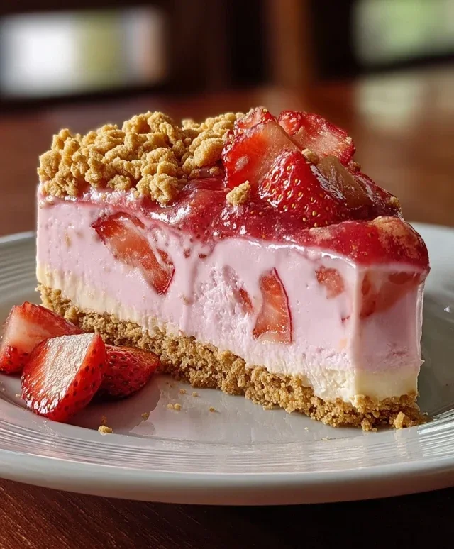 Mini Strawberry Crunch Stuffed Cheesecake
