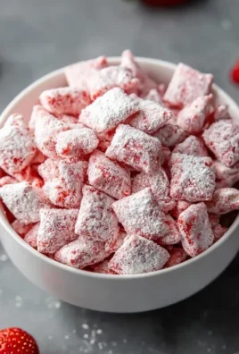 Easy Strawberry Shortcake Puppy Chow