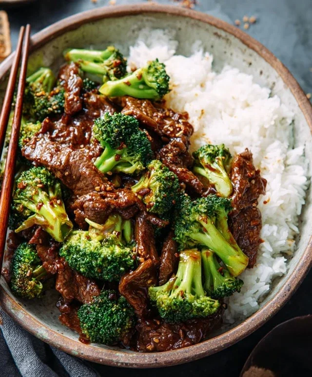 Chinese Beef and Broccoli (牛肉炒西兰花)