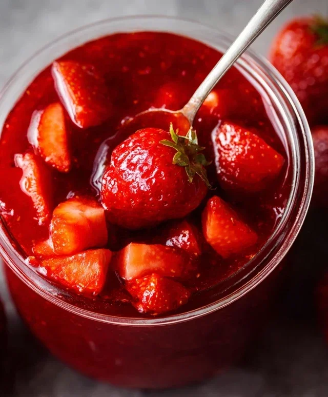 Fresh Strawberry Sauce (Strawberry Topping)