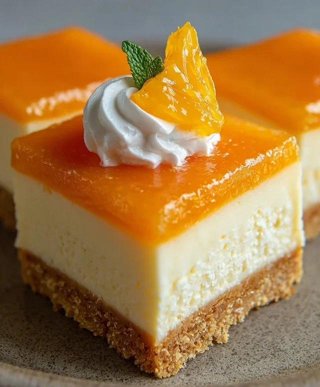 Orange Creamsicle Cheesecake Bars