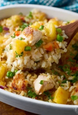 Aloha Pineapple Chicken Rice Casserole