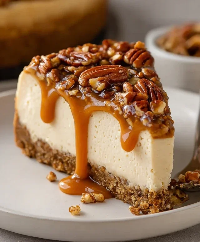Pecan Caramel Cheesecake