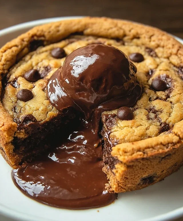 Deep Dish Nutella Cookie Pie