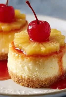 Mini Pineapple Upside-Down Cheesecakes