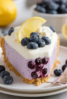 No Bake Lemon Blueberry Pie