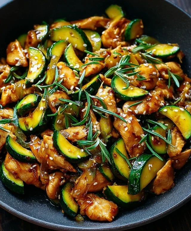 Chicken Zucchini Stir Fry