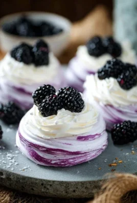 Blackberry Pavlovas