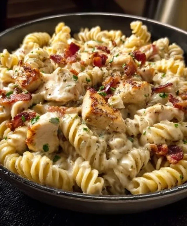 Chicken Beef Beef Bacon Ranch Pasta