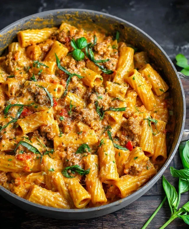 Creamy Sausage Rigatoni (One-Pan, 30-Minute Meal)