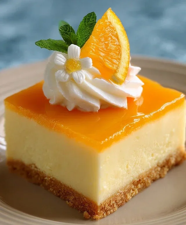 Orange Creamsicle Cheesecake Bars