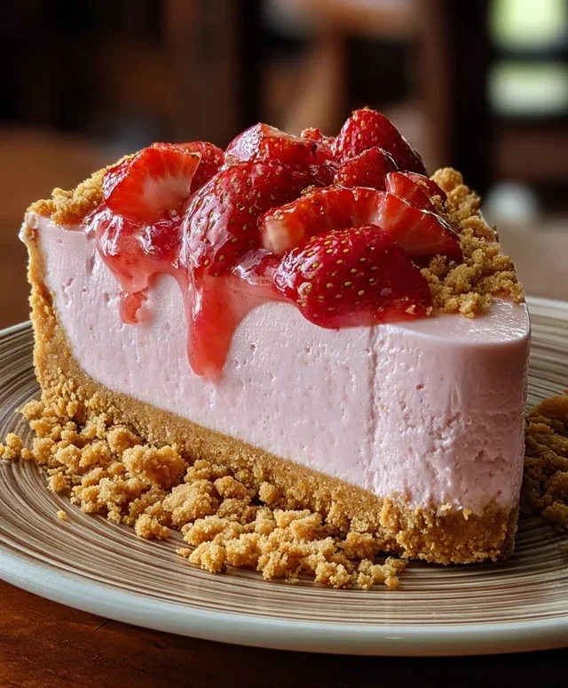 Mini Strawberry Crunch Stuffed Cheesecake