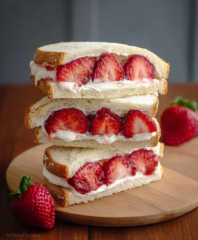 4-ingredient Strawberry Sando
