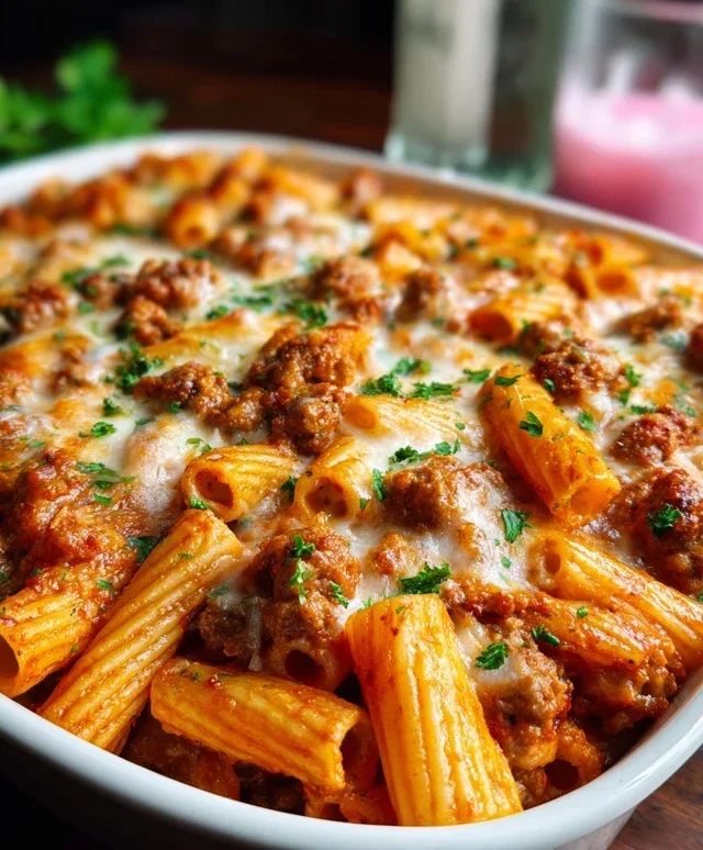 Baked Rigatoni with Sausage