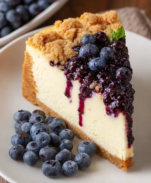 Blueberry Crum extract extractble Cheesecake
