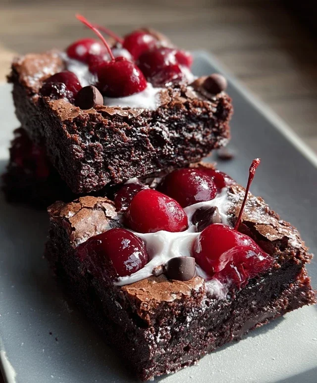Small-Batch Black Forest Brownies