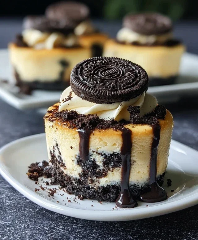 Oreo Overload Stuffed Mini Cheesecake
