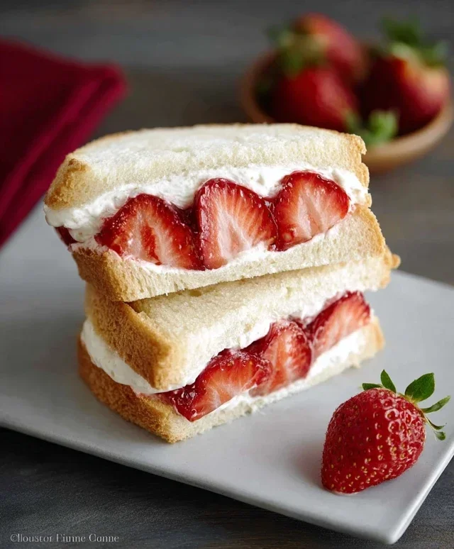 4-ingredient Strawberry Sando