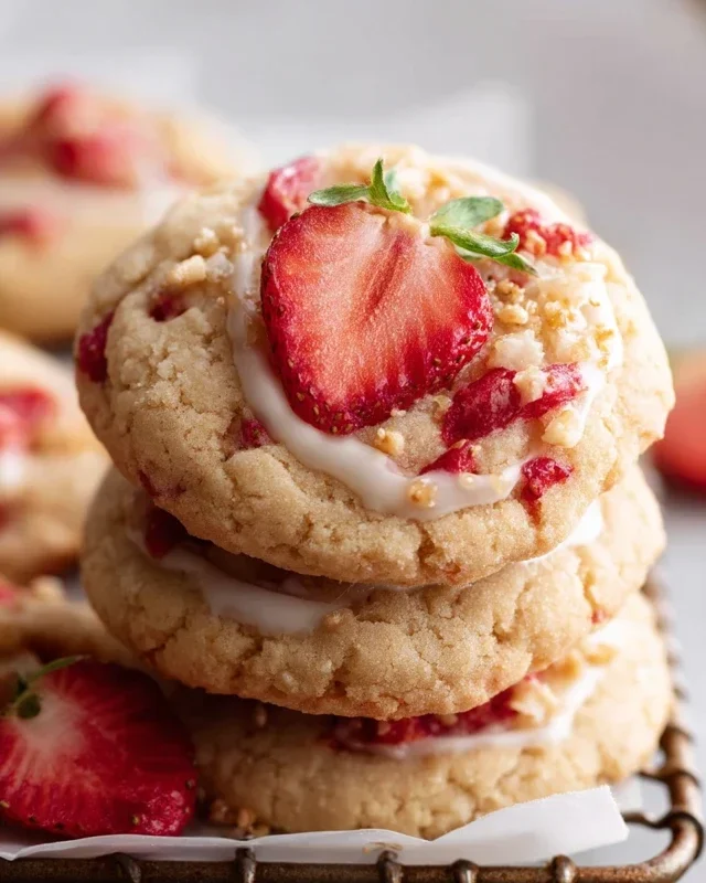 Strawberry Shortcake Cookies