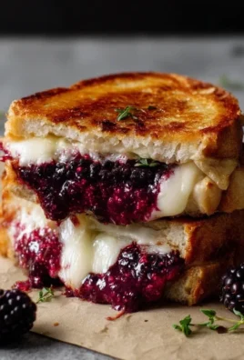 Blackberry Balsamic and Brie Grilled Cheese